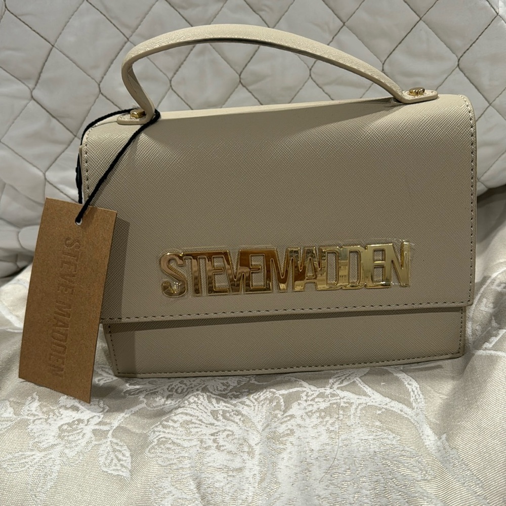 STEVE MADDEN BEIGE PURSE